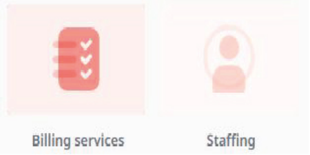 A screenshot in ninox showing Billing Services and Staffing Tables.